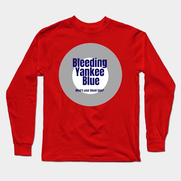 BYB Circle Design! Long Sleeve T-Shirt by Bleeding Yankee Blue